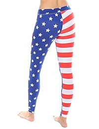 Pantalones elásticos patrióticos para dama