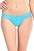 Mamia Basic Cotton Thong Panty w/ Ruched Trim 6pk (Rainbow Lace Trim)