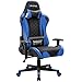 Devoko Gaming Chair Racing Style High Back Computer Chair with Adjustable Armrests Ergonomic Office Chair Executive Swivel Task Chair with Headrest and Lumbar Support (Blue)