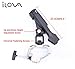 ILOVA Fishing Boat Rods Holder 360 Degree Adjustable Fishing Rod Racks with Large Clamp Opening Folding Holder