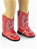 Red American Eagle Cowgirl Boots -18