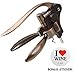 Mr. Splendor Rabbit Wine Opener Corkscrew - Zinc Alloy Built Tough to Last a Lifetime in Your Kitchen - Easy-To-Use with Smooth Lever Action - Unique Deluxe Wine Gift Set - Wine Lovers Bonus Sticker