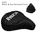VickMall Exercise Bike Gel Seat Cushion, Large Soft Durable Bicycle Seat Cover Cushion Fits for Cruiser and Stationary Bikes Indoor Cycling, Come with Free Waterproof Dustproof Cover
