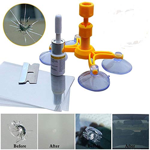 Windshield Repair Kit for Fix Car Cracks Auto Glass Chips, Bulls-Eye, Spider Web, Star-Shaped, Half-Moon Crescents, Quick Fix Windscreen Repair Tool Set Car Auto Windshield Repair Kit - Thumbnail 3