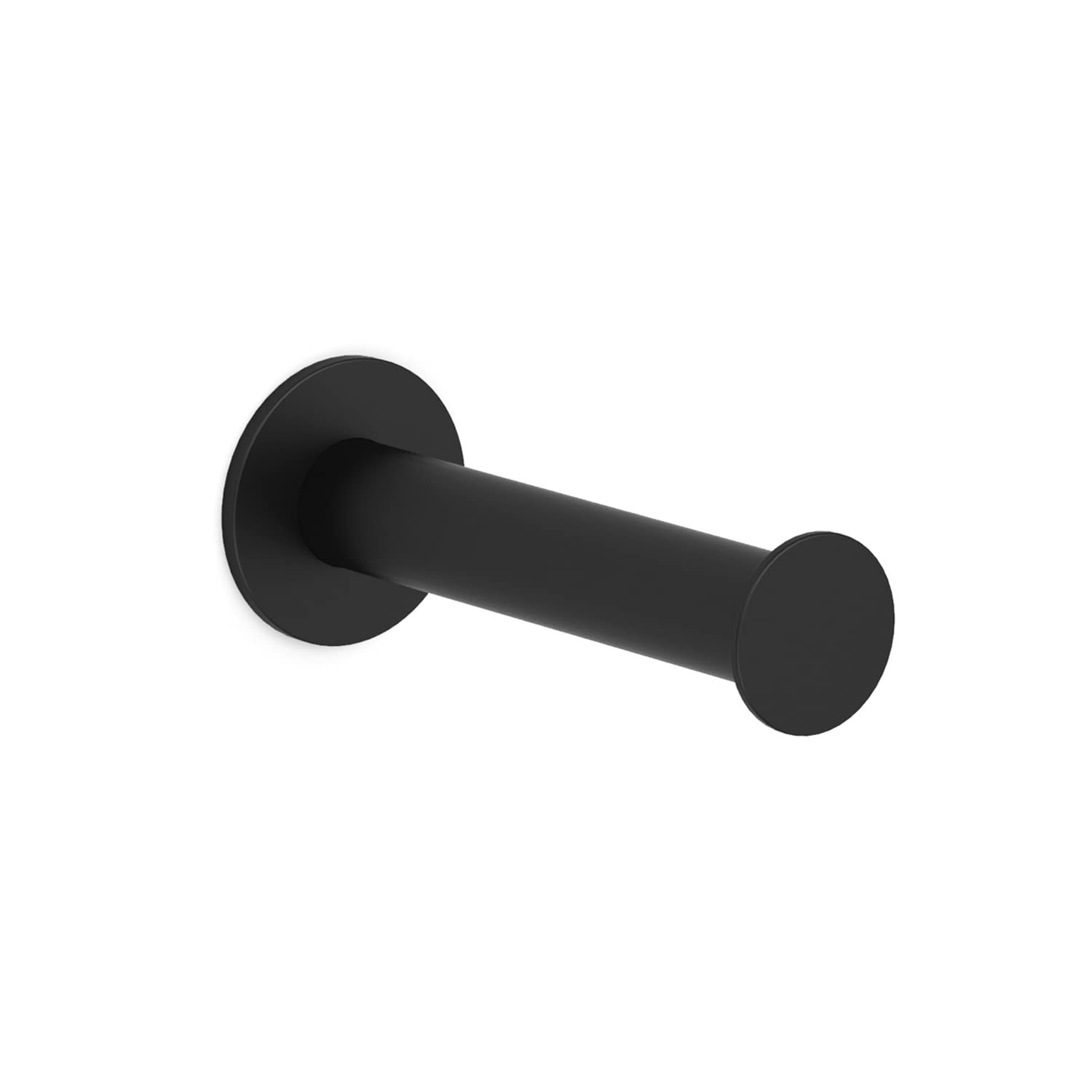 Kon-fort Home Black Toilet Paper Holder, Toilet Roll Holder Black Bathroom with Screw, Stainless Steel AISI 304, High End