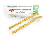 PURITY BRUSH - Miswak Toothbrush for teeth whitening, fights bad breathe, reduce nicotine cravings, antibacterial, 100% biodegradable, eco-friendly. (Includes 2 Peelu Miswak & 1 Holder)
