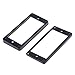 Musiclily Curved Guitar Humbucker Pickup Mounting Rings,Black(2 Sets)