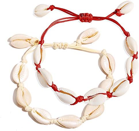 17KM Natural Cowrie Shell Bracelet for Women Boho Jewelry Rope Braided Wave Bracelet for Girls Fashion Gifts 2019 Friendship