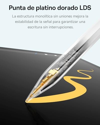 【1:1 Original】 Baseus Lápiz Compatible con iPad 2018-2025, Enlace sin Cables, 32 Funciones, 17H de Batería, Pencil para iPad 6/7/8/9/10, Pro 11“/12.9“/13'', Air 3/4/5/6, Mini 5/6