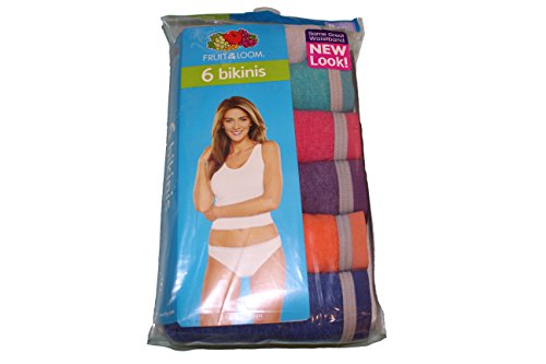 Fruit of the Loom Women Bikini, 6 Pack (6)