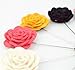 WeiShang Men's Lapel Pin Flower Handmade Boutonniere for Suit (Pack of 12) (Style 7)