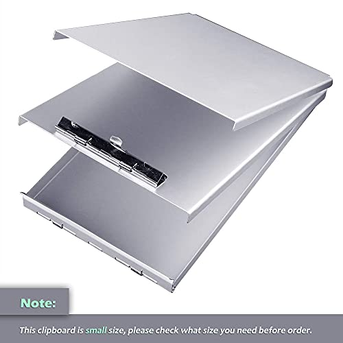 Sunnyclip Aluminum Clipboard with Storage (Memo Size), Recycled Metal