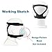 Universal CPAP Headgear, Hersvin Replacement Headband Straps Compatible with Most Nasal, Full-Face Sleep Apnea Masks of Respironics, Resmed, Resmart Ventilator
