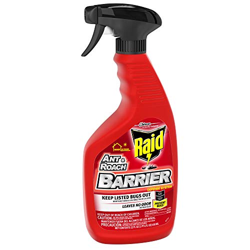 Raid Ant & Roach Barrier Spray, Keep Listed Bugs Out, For Indoor