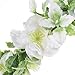 Tieback Flower Crown Flower Headband Baby Girl Toddler Woodland Green Leaf Wreath (White-2)