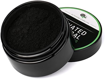DETALLAN Tooth Powder Natural Organic Whitening Tooth Activated Charcoal, Black(2.12 OZ)
