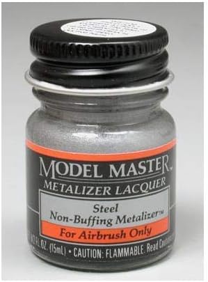 Steel Non Buffing Metalizer Enamel Paint .5oz Bottle