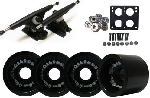 Randal 180 Longboard Trucks Package 68mm 80a BLK Wheels