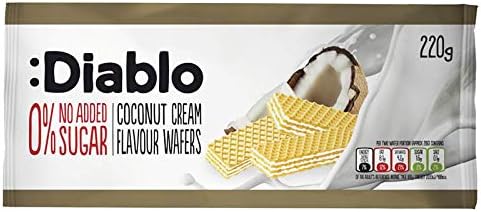 Coconut Cream Wafers 220g (Diablo Sugar Free)