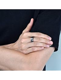 King Will Nature - Anillo de boda de carburo de tungsteno de 0.315 in para hombre, diseño navideño con incrustaciones de madera