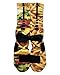 Custom Nike Elite Burger and Fries Socks Medium