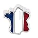 LilyJewelry French Flag France Map Bead Charm for Bracelets