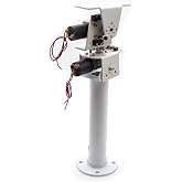 DIY Dc Double Axis Solar, Wind Power DIY Kit Dc Two-Axis Ptz Solar Tracking and Monitoring Robot, Heavy Load High Torque All Metal X Axis Y Axis