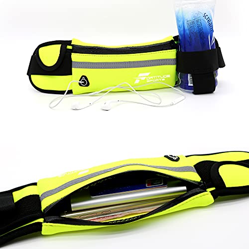 Fortitude Sports Loopgordel met telefoonhouder | heuptas voor hardlopen voor mobiele telefoons, hoofdtelefoon en… - Image 5