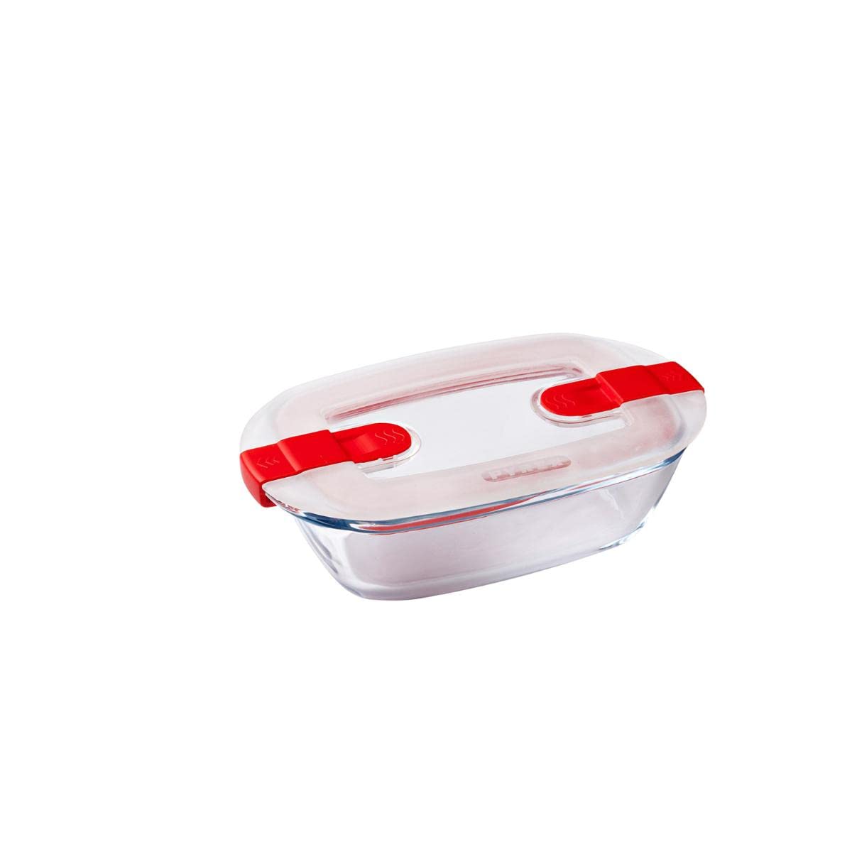Pyrex Cook & Heat Rectangular Dish with Lid - 170x100mm 350ml