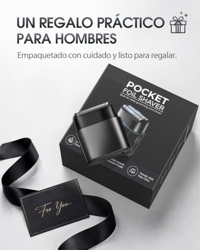 Afeitadora Eléctrica Foil Shaver Hombre Portátil Recargable USB-C