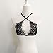 DATEWORK Women Hollow Translucent Wrapped Chest Sheer Lace Lingerie (S)