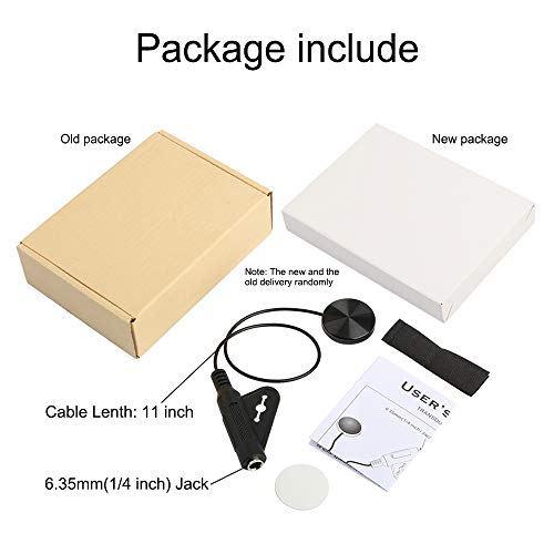 Randon Acoustic Guitar Pickup Piezo Contact Pickup for Guitar Ukulele Violin, Mandolin, Banjo, Cello, Kalimba, Harp.