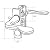 Screen and Storm Door Latch, Non-Keyed, Surface Mount, For Inswinging Doors, Aluminum