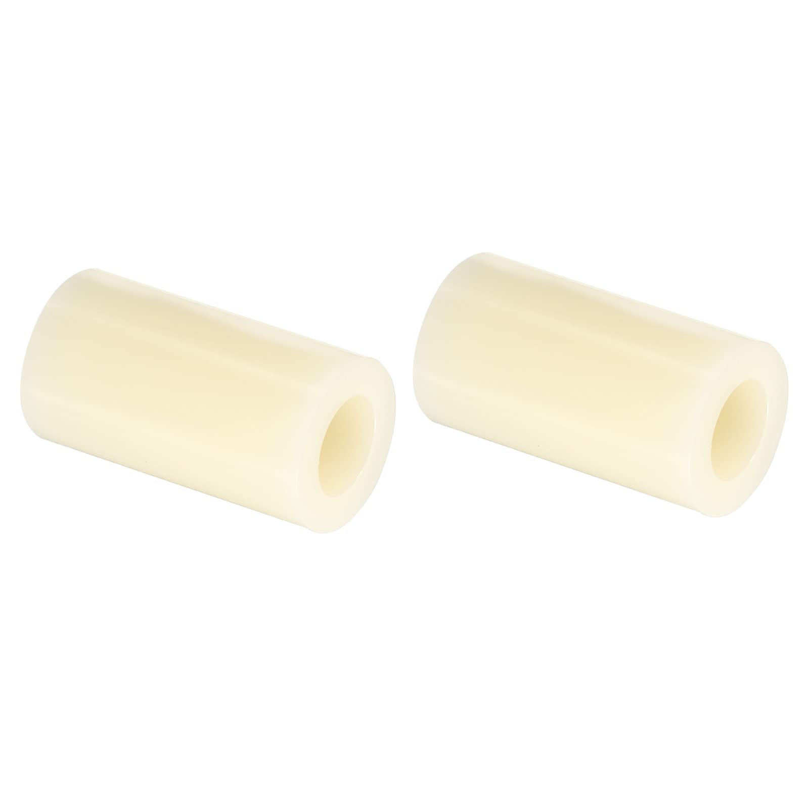 PATIKIL M6 Round Spacer Washer, 12 Pack Nylon 6.2mm ID x 11mm OD x 20mm L for M6 Screws Block 3D Printer TV Wall Mounting Electrical Outlet, Beige