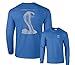 Fair Game Ford Mustang 50 Years Long Sleeve Shirt Anniversary Grey Shelby Cobra Snake Silhouette-Royal Blue-Large