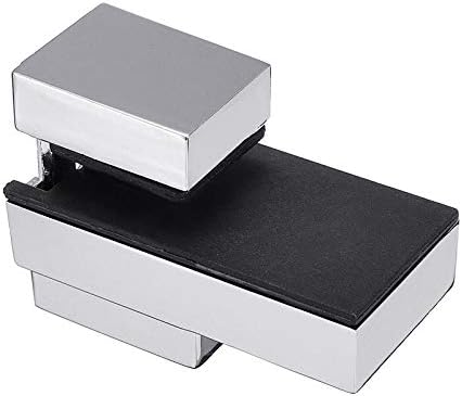 MJJEsports Solid Metal Adjustable Floating Wood Glass Shelf Bracket Wall Mount Brush Holder Rack - S