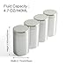Tea Tins Canister set with Airtight Lids Home Kitchen Canisters for Tea Coffee Sugar Storage Loose Leaf Tea Tin Containers storage(Silver Tea Canisters- 4PC)