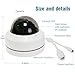 LEFTEK Dome Camera Ultra HD 5.0 MP(2592x1944 Pixel) Mini POE PTZ Camera 3X Zoom 3.5-10.5mm 65FT IR Distance 2.5'' CCTV Security Camera Outdoor IP66 Weatherproof Camera