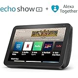 Echo Show 8 (2nd Gen, 2021 release) - Charcoal - with 30-day FREE trial of Alexa Together (monthly auto-renewal)