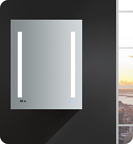 Amazon Com Fresca Tiempo 24 Wide X 30 Tall Bathroom Medicine Cabinet W Led Lighting Defogger Home Kitchen