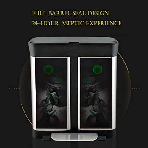 Contenedor de Reciclaje Bote de Basura al Aire Libre Grande del Bote de