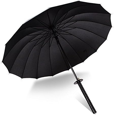 Samurai Sword Handle Umbrella (16 ribs, black)