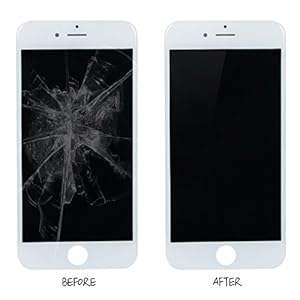 Xlhama Display LCD Touch Screen per iPhone 6S Bianco con Strumento di Installazione Lastra di Vetro Temperato Guarda l'installazione Video - immagine 6