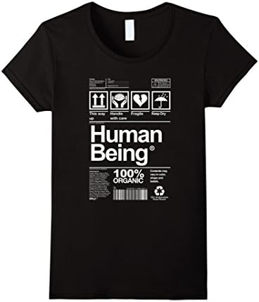Womens Human Being T Shirt Easy Halloween Costume Medium Black