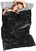 Ohuhu&reg; 86"x 59" Huge Double Sleeping Bag with 2 Free Pillows and a Carrying Bag, Four Double Zipper Pullers - Comfortable Temperature: 0&deg;C/32F~10&deg;C/50F