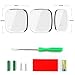 Aogek Wireless Doorbell Kit, 1 Remote Push Button and 2 Door Chimes, Operating at over 1000-Feet Range with 36 Chimes, 4-Level Adjustable Volume, White-Silver