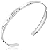 Sterling Silver A True Friendship Concave Cuff Bracelet