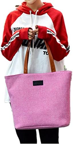 Alixyz Canvas Tote Bag for Women School Work Travel and Shopping Laptop Bag