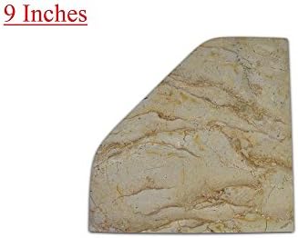 Marble 9" Travetine Shower Corner Shelf Walnut Natural Stone Bathroom Caddy Bath Soap Dish By PRIMIUR (Fancy (Diamond Shape))