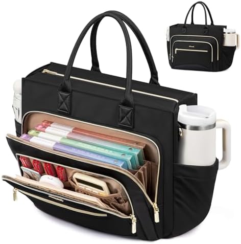 Amazon.com: LOVEVOOK Teacher Tote Bag with Accordion File Pocket